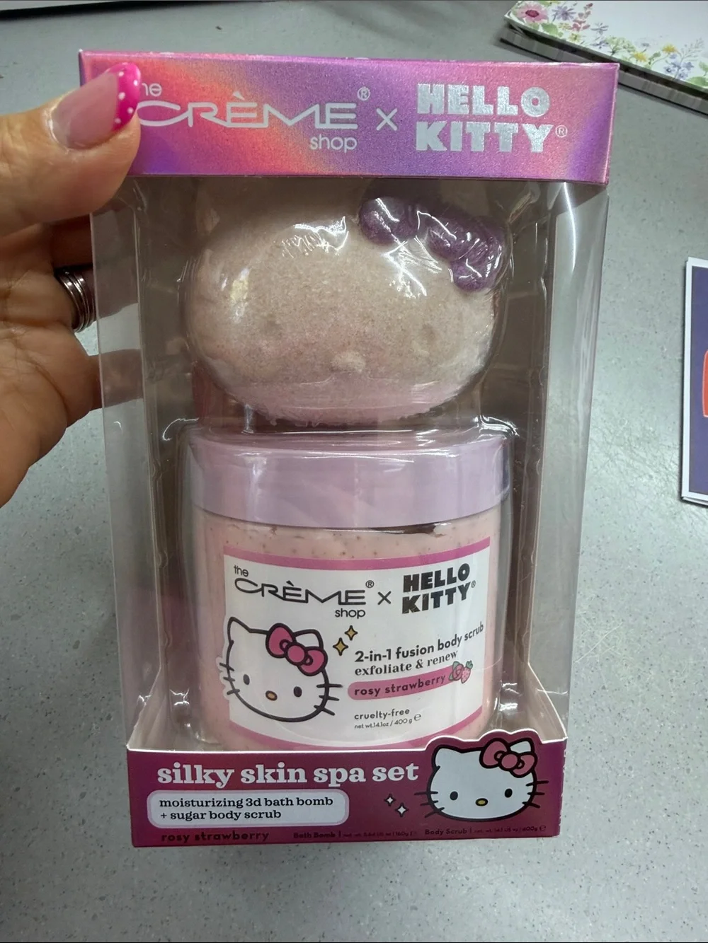 The Crème Shop x Hello Kitty Silky Skin Spa Set - Pink